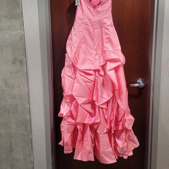 Serena 3150 Pink Prom Dress Size 2 - Picture 6 of 8